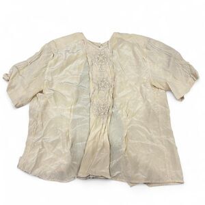 Paul Alexander 100% silk peasant top